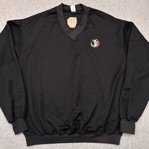VTG Datrek FSU Florida St Pullover Windbreaker Jacket Mens XL Made in USA NCAA